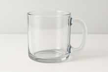 Load image into Gallery viewer, 11oz clear coffee mug
