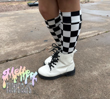 Load image into Gallery viewer, Checkered Knee High Socks
