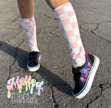 Load image into Gallery viewer, Checkered Knee High Socks

