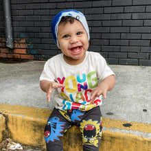 Load image into Gallery viewer, Blue Tie Dye Slouch Beanie

