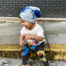 Load image into Gallery viewer, Blue Tie Dye Slouch Beanie
